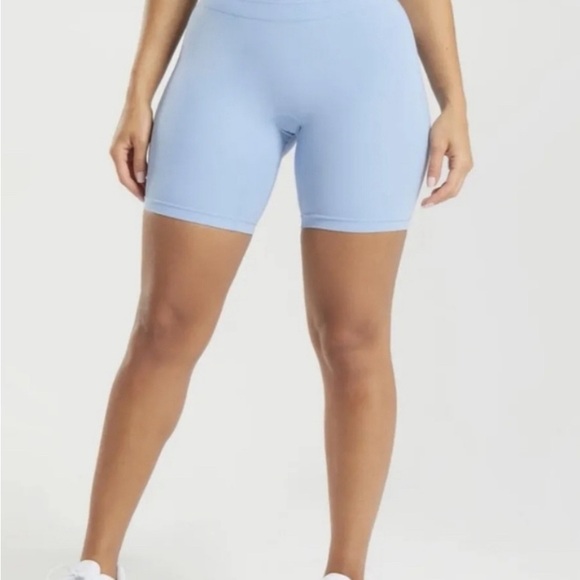 Whitney Simmons Gymshark Blue Workout Shorts - Picture 3 of 6